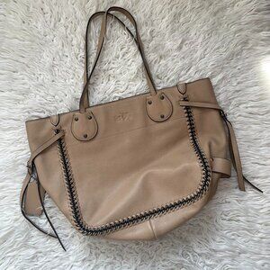 Vintage Coach Tatum Whiplash Brown Leather Tote Bag